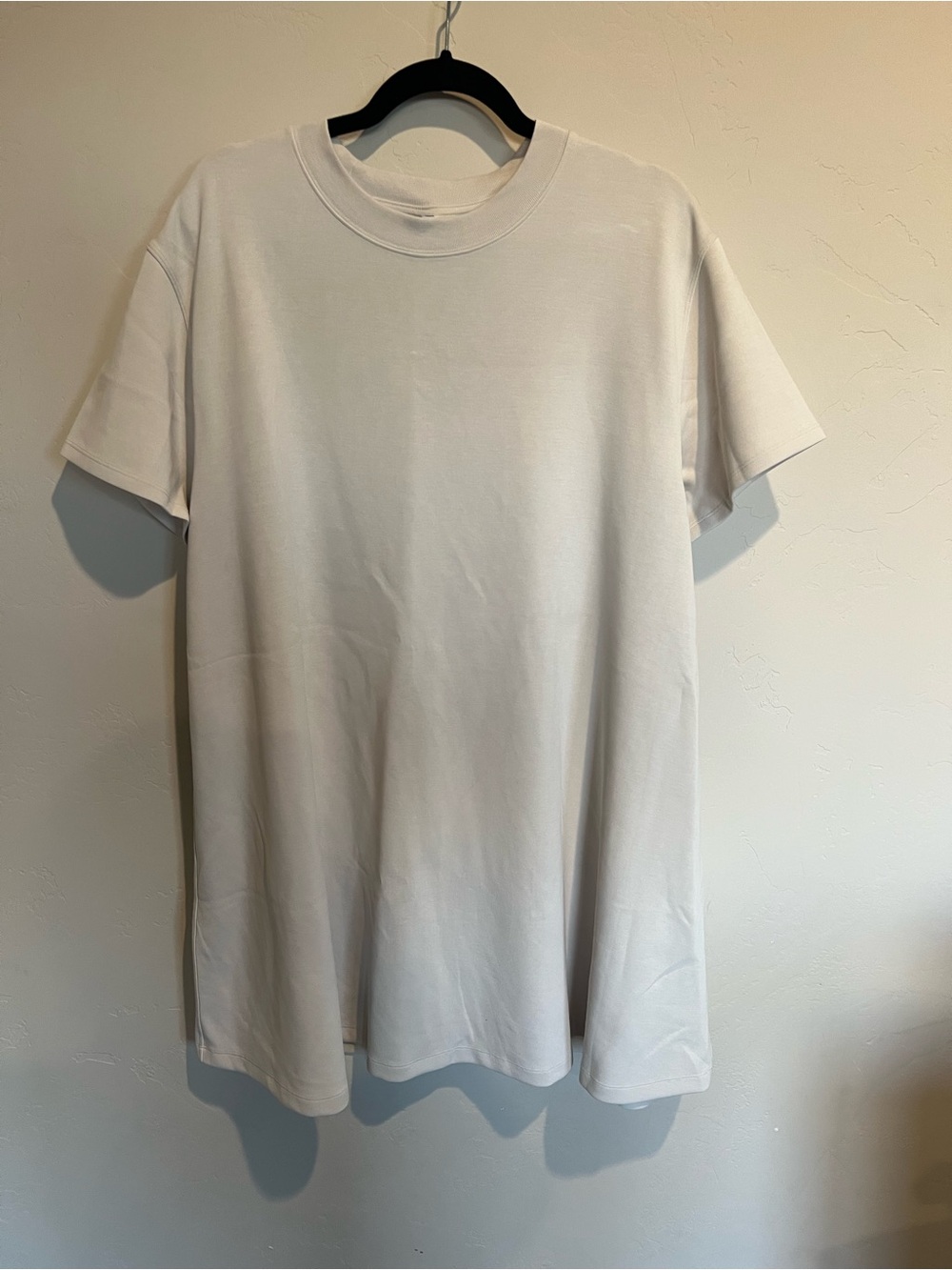 lululemon All Yours Softstreme T-Shirt Dress Ivory Size 10